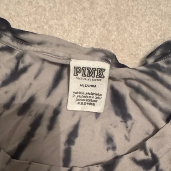 M VS PINK Tie-Dye T-Shirt - Black and Gray - Picture 3 of 5